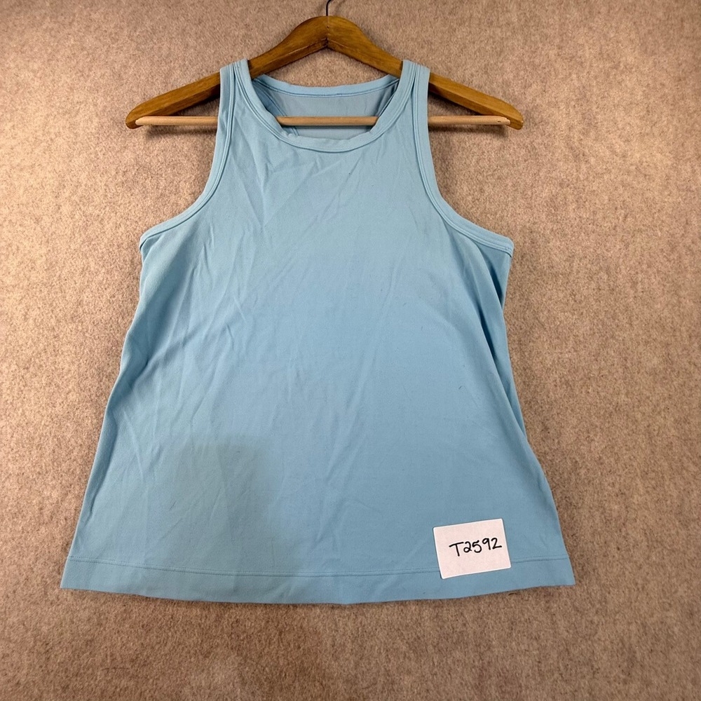 Lululemon Light Blue Racerback Athletic Tank Top High Neck Sleeveless Yoga
